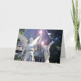 Angels Heavenly Host Feliz Navidad Arte de Saludo