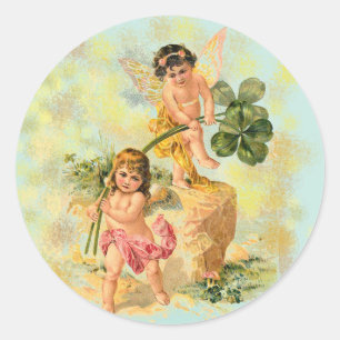 Angels irlandeses adorables sobre Pegatinas