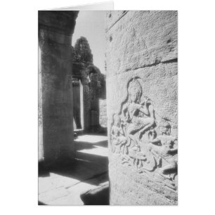 Angkor Cambodia, Apsara tallando el Bayón 2