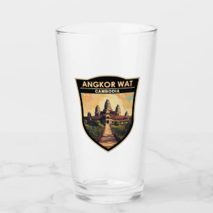 Angkor Wat Cambodia Travel Art Vintage