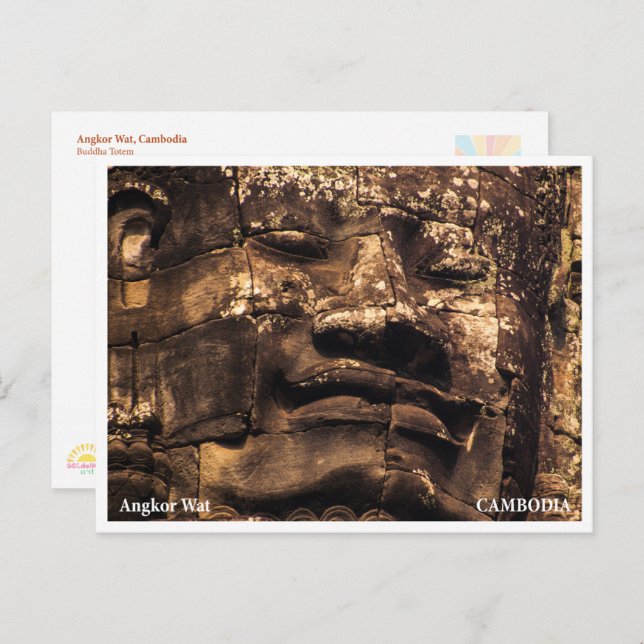 Angkor Wat Camboya Buda Tótem Tarjeta Postal de Vi (Anverso / Reverso)