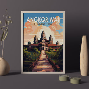 Angkor Wat Camboya Viaje Arte Vintage