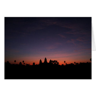 Angkor Wat en la salida del sol (tarjeta)