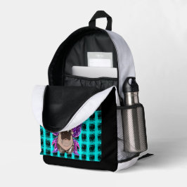 Angle Moo Deng Hippo en la bolsa de corte de impre