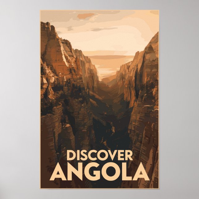 Angola Lubango Viajes Arte Vintage (Frente)