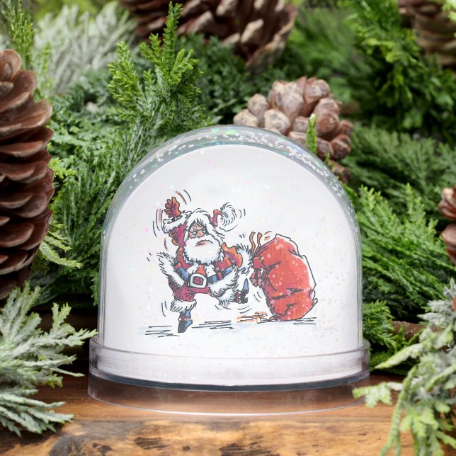 Angry Santa snow globe (Invierno)