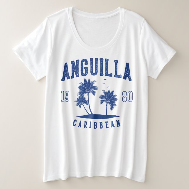 Anguilla Caribbean Palm Tree 1980 (Anverso del diseño)