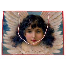 ÁNGULOS DE VINTAJE DE LA BOLSA DE REGALO EN REDS Y