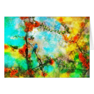 Añil, tarjeta del empavesado de añil