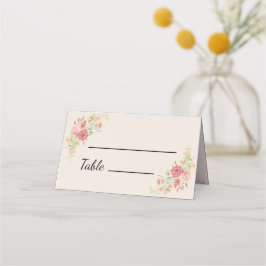 Anillo acuarela de flores en las tarjetas de los l