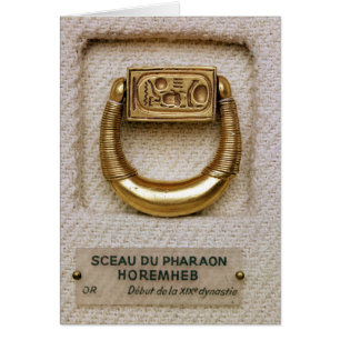 Anillo con el sello de general Horemheb