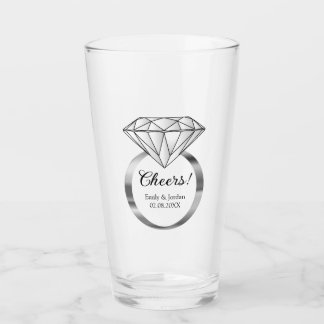 Anillo de Boda de Diamante con Texto Personalizado