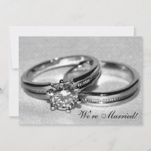 Anillo de Boda de diamantes establece Invitación m