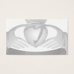 anillo de claddagh plateado
