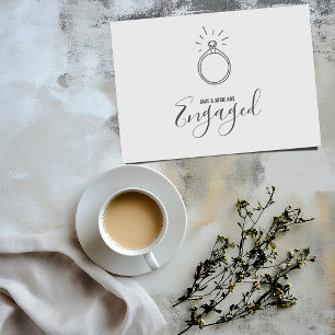 Anillo de compromiso, anuncio de compromiso