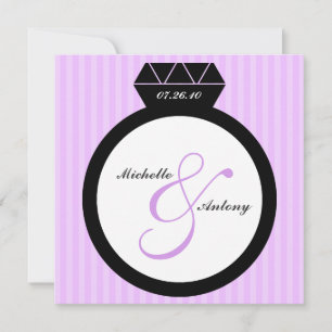 Anillo de compromiso Guardar las invitaciones de f