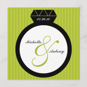 Anillo de compromiso Guardar las invitaciones de f