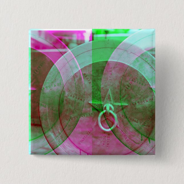 Anillo de Grunge Abstracto con Botón de Estrella (Anverso)