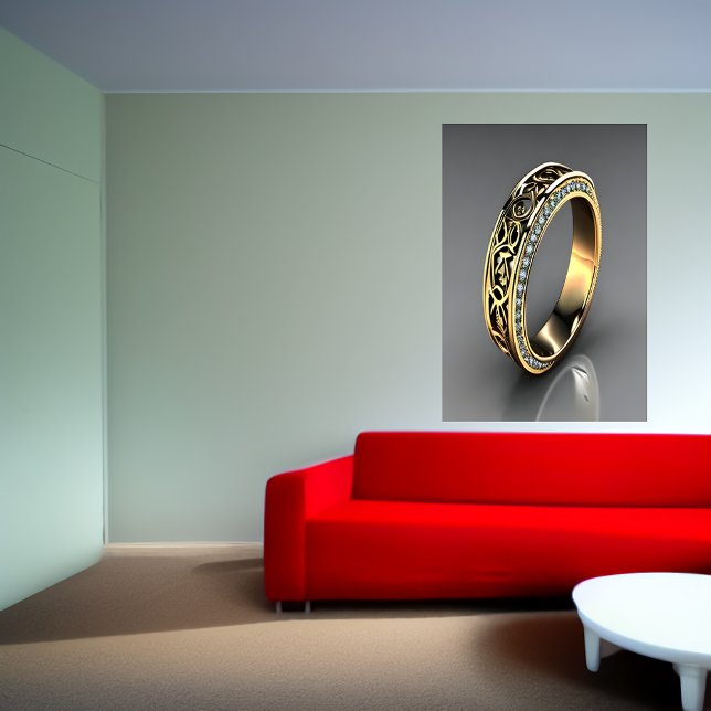 Anillo de oro de moda | Poster de arte de IA (Subido por el creador)