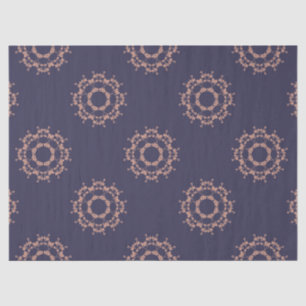 anillo de papel de tejido de flores