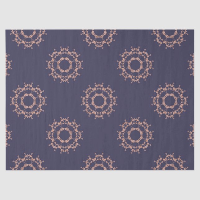 anillo de papel de tejido de flores (Anverso)