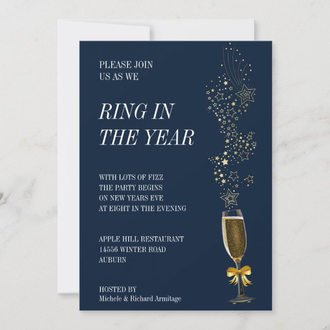 Anillo en la invitación del año (Anverso)