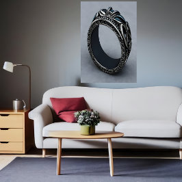 Anillo negro de Guay | Poster de arte de IA