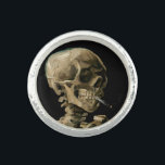 Anillo Vincent van Gogh - Calavera con cigarrillo en llam<br><div class="desc">Cabeza de un Skeleton con un cigarrillo en llamas / Calavera con cigarrillo en llamas / Crane de squelette fumant une cigarrillo - Vincent van Gogh,  1885</div>