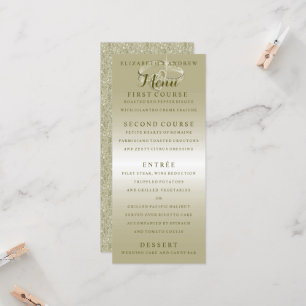 Anillos Bodas románticos, menú Boda Purpurina dora