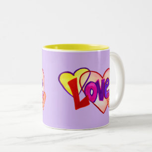 Anillos de amor Personalizado Café o tazas