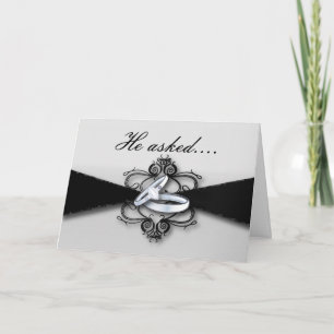 anillos de boda anuncio de compromiso él pidió