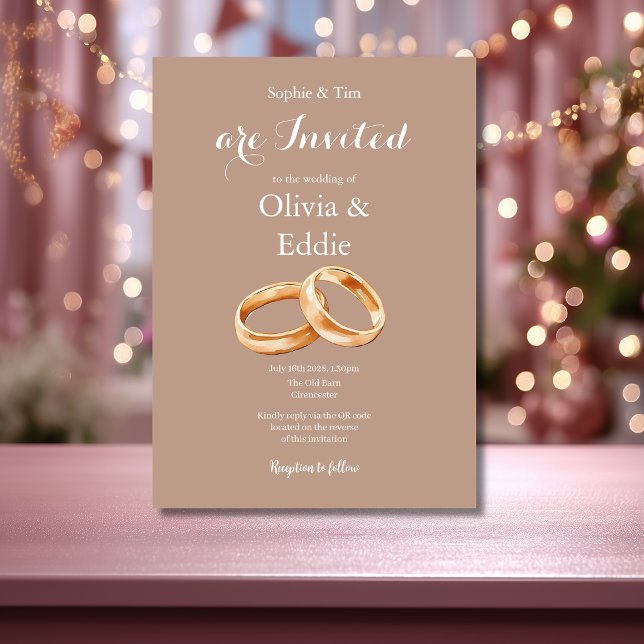 Anillos de Boda Código QR Invitación de Boda (Subido por el creador)