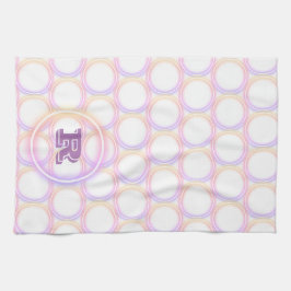 Anillos de luz de neón Toallas de cocina monograma