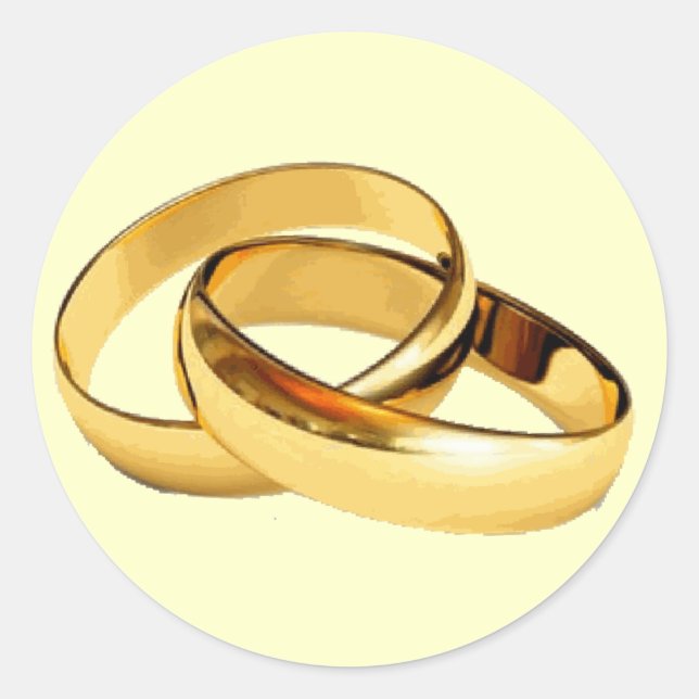 Anillos de oro que casan los sellos para sobres de (Anverso)