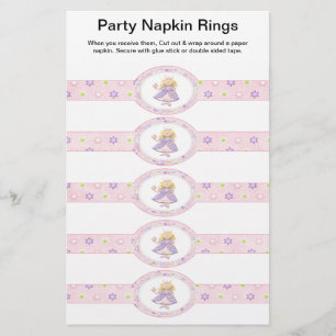 Anillos de Servilletas de Papel de Princesa 5 por