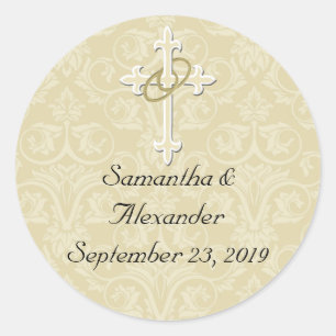 Anillos dorados con cruz, Sello para sobres cristi