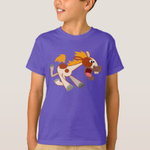 Animada camiseta de Personalizado Pinto Horse Chil
