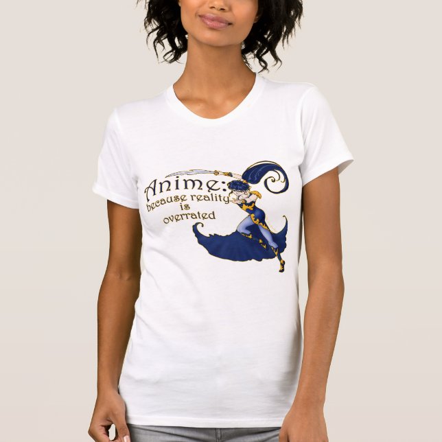 Animado CONTRA las camisetas de las mujeres de la (Anverso)