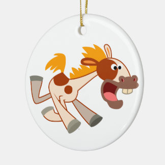 Animado ornamento de caballos del Personalizado Pi