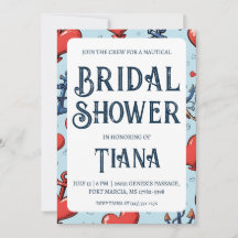 animador clásico invitaciones a la ducha de bodas