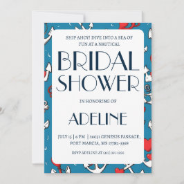 animador clásico invitaciones a la ducha de bodas