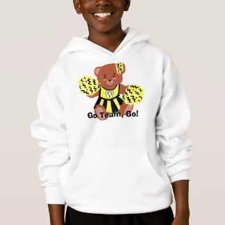 animador de colores del equipo Bear Hoodie