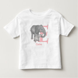 Animal ABC E es para camiseta de elefante