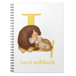 Animal ABC L es para un cuaderno de león