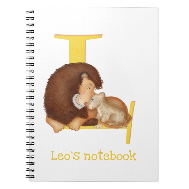 Animal ABC L es para un cuaderno de león (Frente)