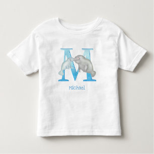 Animal ABC M es para camiseta manatee