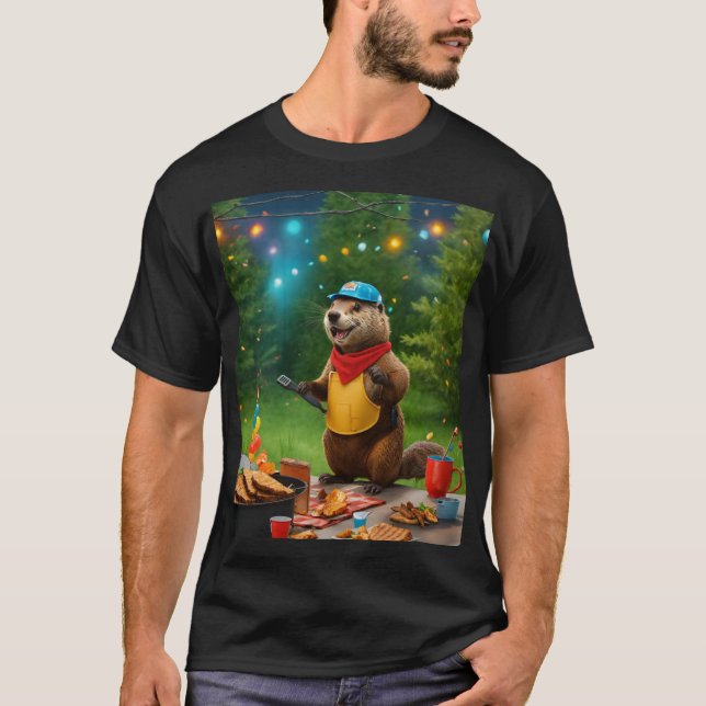 "Animal BBQ Fiesta - Camiseta divertida y capricho (Anverso)