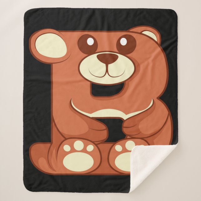 Animal Bear B Homeschoe | manta linda (Anverso)