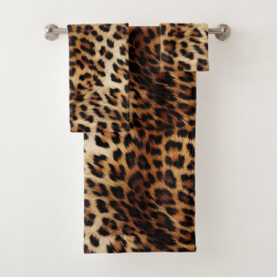 Animal de leopardo de las cremas marrones