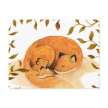 animal del bosque zorro del bosque Postal